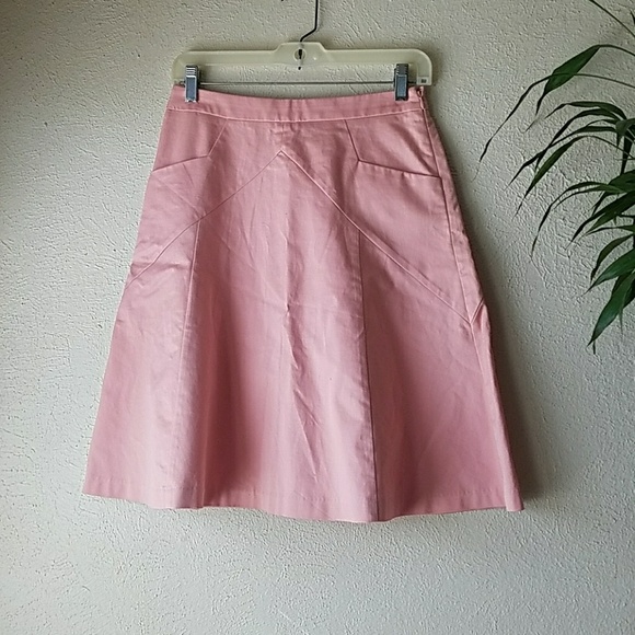 Express Dresses & Skirts - High waisted pastel femenine pink cotton skirt